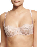 LA Ballerine Lace Balconette Bra, Pink