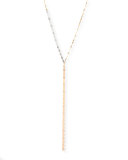 Tri Nude Lariat Disc Necklace