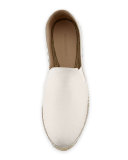 Intrecciato Leather Espadrille Flat