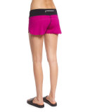 Scallop-Hem Pull-On Shorts