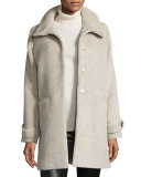 LS FUNNEL CLLR ALPACA COAT