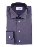 Contemporary-Fit Two-Tone Dress Shirt, Blue/Brown