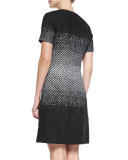 SHORT SLV PRINT DRESS