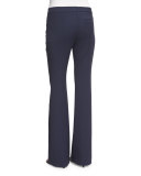 Teneda Flare-Leg Trousers, Midnight Blue