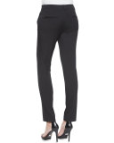 Skinny Stretch-Wool Dress Pants