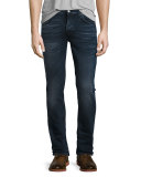 Grim Tim Unlit Indigo Slim Jeans, Blue