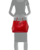 Roseau Croco Medium Tote Bag