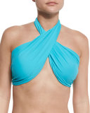 Bocas Convertible Halter/Bandeau Swim Top, Caribbean