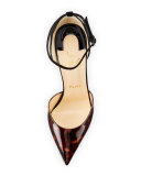 Uptown d'Orsay 100mm Red Sole Pump, Brown