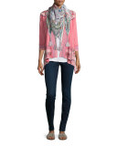 Sabine Embroidered Wrap Jacket 