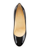 Bianca Platform Red Sole Pump, Black