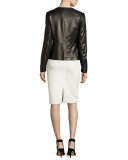 Emi Sleeveless V-Neck Silk Blouse, Black