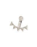 Pave Diamond Triangle Earring Jacket