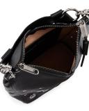 Raven Small Grommet Hobo Bag, Black