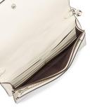 Embellished Canyon Quilt Fold-Over Crossbody Bag
