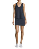 Scuba Mini Skirt, Navy