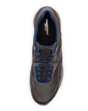 Croc & Leather Sport Sneaker, Blue