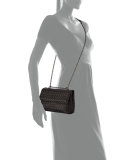 Baby Olimpia Intrecciato Shoulder Bag, Black