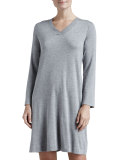 Champagne Long-Sleeve Gown