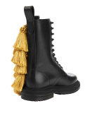 Aster Tassel Lace-Up Bootie, Black