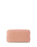 Panettone Spiked Zip Wallet, Pink