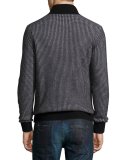Textured Cashmere Quarter-Zip Sweater