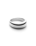 Crescent Dome Ring in Sterling Silver