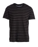 Shadow-Stripe Short-Sleeve Tee, Black