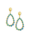 Amulet Hue Opal Cabochon Drop Earrings