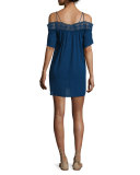 Island Fare Embroidered-Trim Coverup Dress