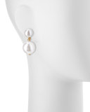 Simulated Pearl Drop Clip Earrings
