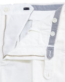 Chinolino Cotton/Linen Trousers, White 