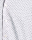 Contemporary-Fit Geometric-Print Sport Shirt, Beige/Blue
