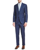 Johnstons Lennon Striped Slim-Fit Basic Suit, Blue