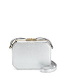 Jazz Octagonal Crossbody Bag, Silver