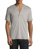 Short-Sleeve Henley Shirt