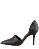 Claire Two-Piece Leather Pump, Black