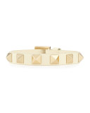 Small Rockstud Leather Bracelet