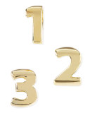 GOLD PLATED NUMBER CHARMS