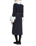 Ashburn Tiered Silk Peasant Dress, Black