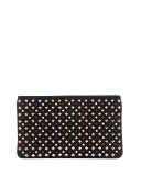 Loubiposh Tudor Spikes Clutch Bag, Black