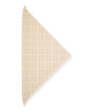 Cashmere/Silk Triangle Scarf with Monili, Desert 