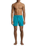 Moorea Panda Water-Reactive Swim Trunks, Prussian Blue