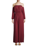 India Off-the-Shoulder Maxi Dress 