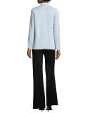 Knit Scoop-Neck Tank Top, Light Blue