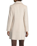 Classic Wool Peacoat, White