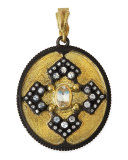 Old World Iris Shield Enhancer Pendant