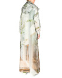 Long-Sleeve Printed Parka, Multicolor