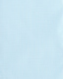Micro-Check Cotton Dress Shirt, Aqua