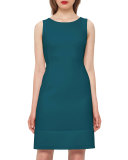 Wool Crepe Double-Hem Dress